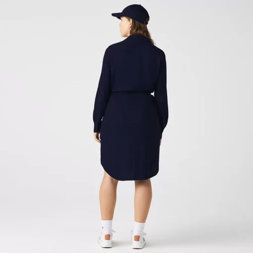 Lacoste Dresses & Skirts-Women'S Adjustable Cotton Pique Polo Dress