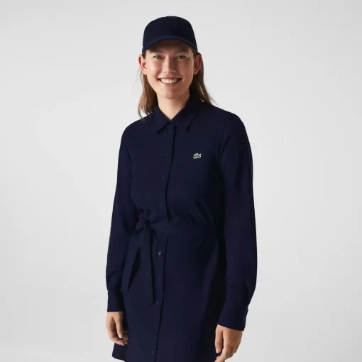 Lacoste Dresses & Skirts-Women'S Adjustable Cotton Pique Polo Dress