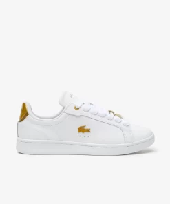 Lacoste Sneakers-Women'S Carnaby Pro Leather Metallic Detailing Trainers