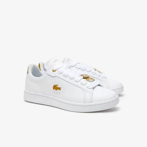 Lacoste Sneakers-Women'S Carnaby Pro Leather Metallic Detailing Trainers