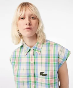 Lacoste Shirts & Tops-Women'S Check Print Shirt