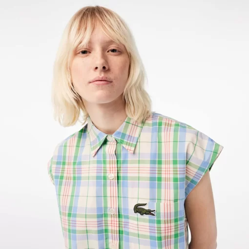 Lacoste Shirts & Tops-Women'S Check Print Shirt