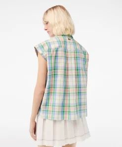 Lacoste Shirts & Tops-Women'S Check Print Shirt