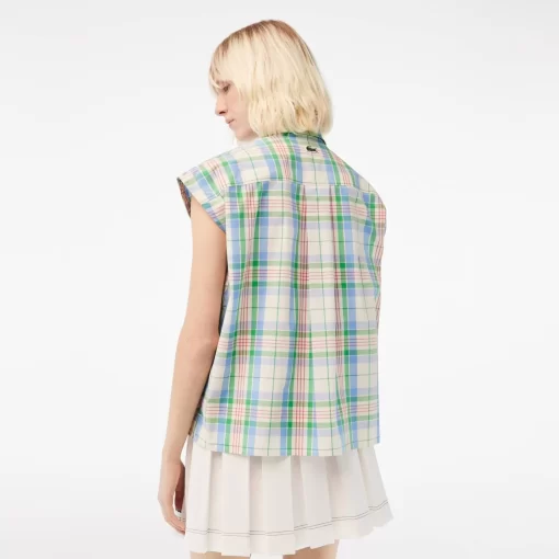 Lacoste Shirts & Tops-Women'S Check Print Shirt