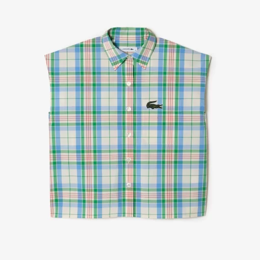 Lacoste Shirts & Tops-Women'S Check Print Shirt