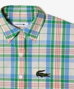 Lacoste Shirts & Tops-Women'S Check Print Shirt