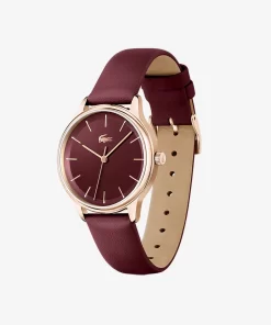 Lacoste Watches-Women'S Club 3 Hands Leather Strap Watch