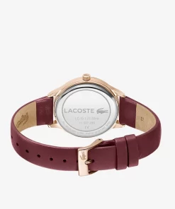 Lacoste Watches-Women'S Club 3 Hands Leather Strap Watch