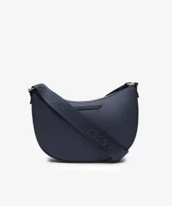 Lacoste Cross Body-Women'S Contrast Branding Halfmoon Bag