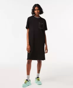 Lacoste Dresses & Skirts-Women'S Cotton T-Shirt Dress