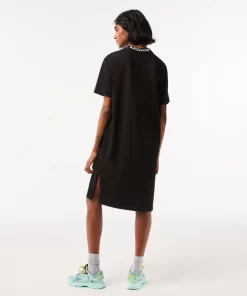 Lacoste Dresses & Skirts-Women'S Cotton T-Shirt Dress