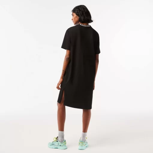 Lacoste Dresses & Skirts-Women'S Cotton T-Shirt Dress