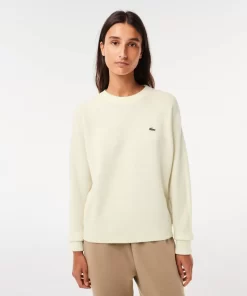 Lacoste Knitwear-Women'S Crew Neck Wool Sweater