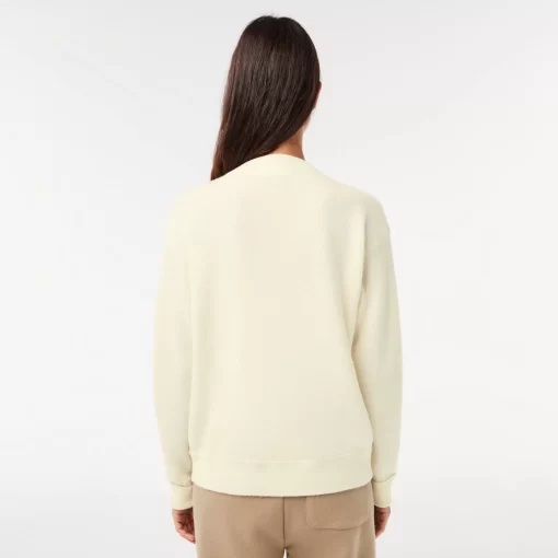 Lacoste Knitwear-Women'S Crew Neck Wool Sweater