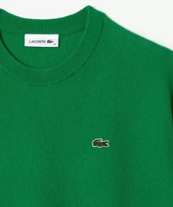 Lacoste Knitwear-Women'S Crew Neck Wool Sweater