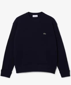 Lacoste Knitwear-Women'S Crew Neck Wool Sweater