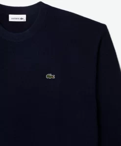 Lacoste Knitwear-Women'S Crew Neck Wool Sweater