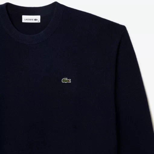 Lacoste Knitwear-Women'S Crew Neck Wool Sweater