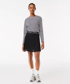 Lacoste Dresses & Skirts-Women'S Elasticised Waist Short Pleated Skirt