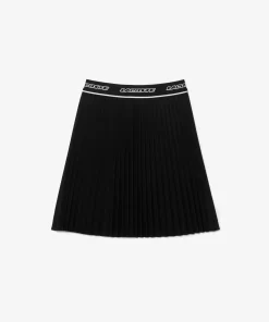 Lacoste Dresses & Skirts-Women'S Elasticised Waist Short Pleated Skirt