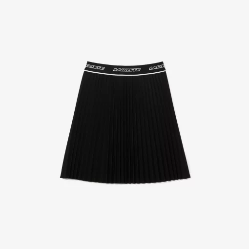 Lacoste Dresses & Skirts-Women'S Elasticised Waist Short Pleated Skirt