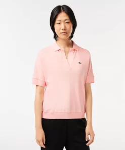 Lacoste Polo Shirts-Women'S Flowy Pique Polo Shirt