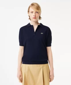 Lacoste Polo Shirts-Women'S Flowy Pique Polo Shirt