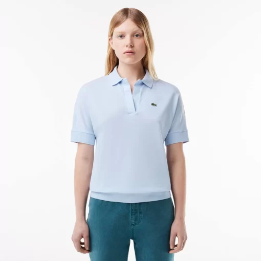 Lacoste Polo Shirts-Women'S Flowy Pique Polo Shirt