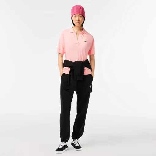 Lacoste Polo Shirts-Women'S Flowy Pique Polo Shirt