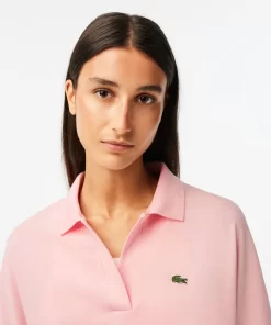 Lacoste Polo Shirts-Women'S Flowy Pique Polo Shirt