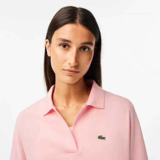 Lacoste Polo Shirts-Women'S Flowy Pique Polo Shirt