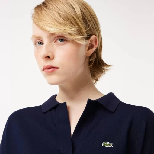 Lacoste Polo Shirts-Women'S Flowy Pique Polo Shirt