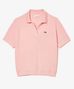 Lacoste Polo Shirts-Women'S Flowy Pique Polo Shirt