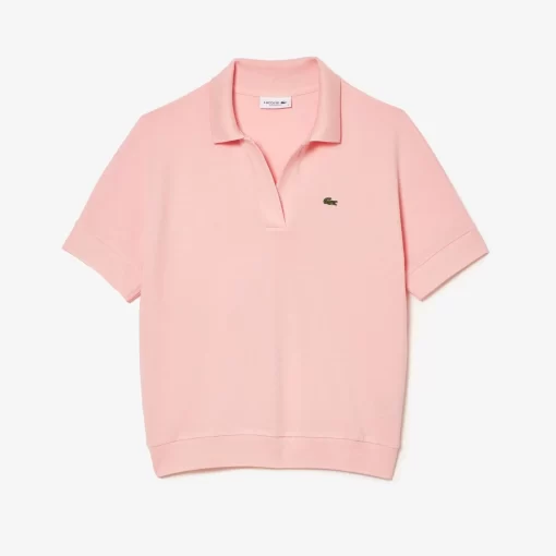 Lacoste Polo Shirts-Women'S Flowy Pique Polo Shirt