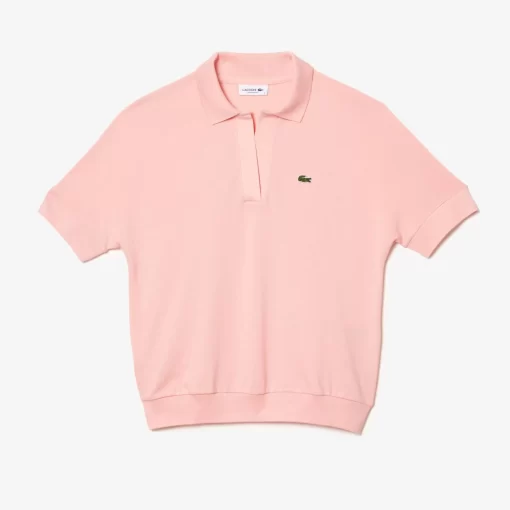 Lacoste Polo Shirts-Women'S Flowy Pique Polo Shirt