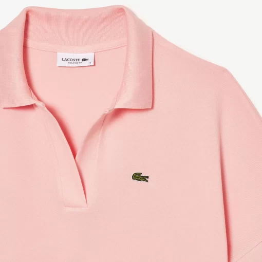 Lacoste Polo Shirts-Women'S Flowy Pique Polo Shirt