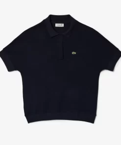 Lacoste Polo Shirts-Women'S Flowy Pique Polo Shirt