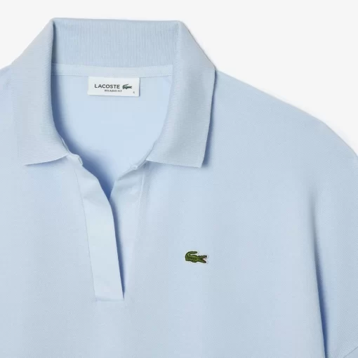 Lacoste Polo Shirts-Women'S Flowy Pique Polo Shirt