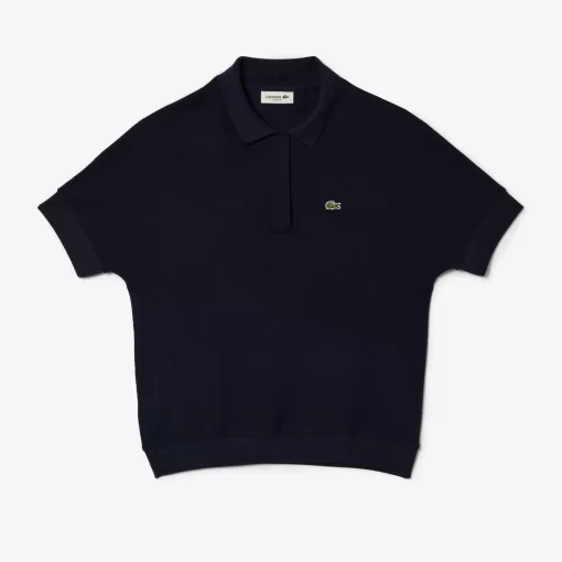 Lacoste Polo Shirts-Women'S Flowy Pique Polo Shirt