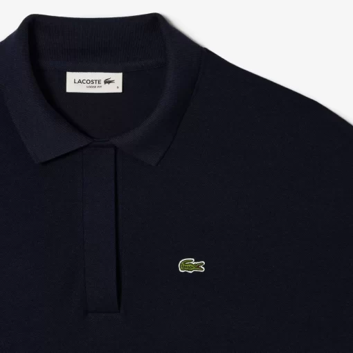 Lacoste Polo Shirts-Women'S Flowy Pique Polo Shirt