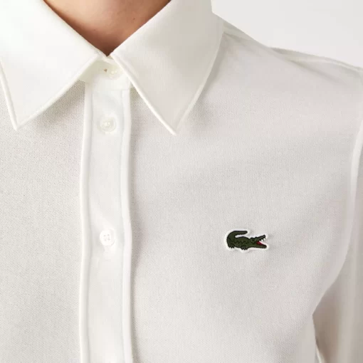 Lacoste Shirts & Tops-Women'S French Collar Cotton Pique Shirt