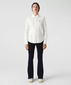 Lacoste Shirts & Tops-Women'S French Collar Cotton Pique Shirt