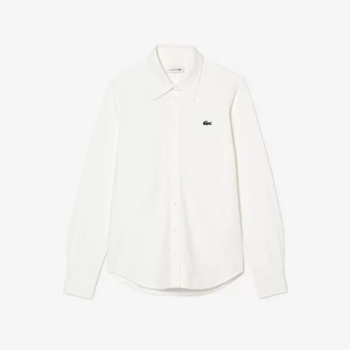 Lacoste Shirts & Tops-Women'S French Collar Cotton Pique Shirt