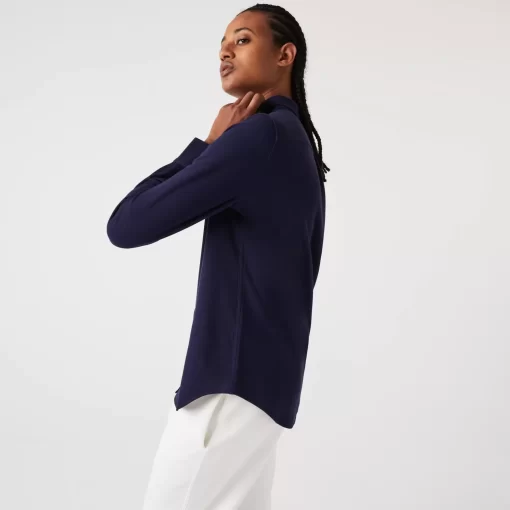 Lacoste Shirts & Tops-Women'S French Collar Cotton Pique Shirt