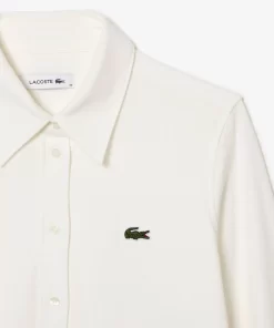 Lacoste Shirts & Tops-Women'S French Collar Cotton Pique Shirt