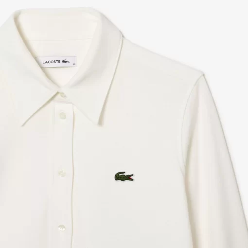 Lacoste Shirts & Tops-Women'S French Collar Cotton Pique Shirt