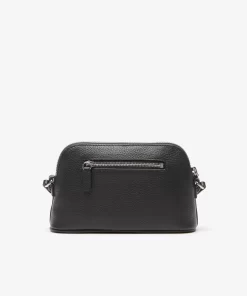 Lacoste Cross Body-Women'S Grained Leather Dome Crossover Bag