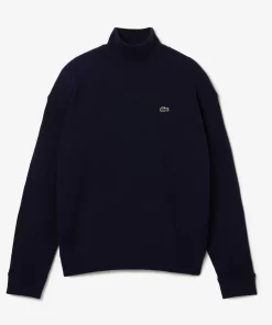 Lacoste Knitwear-Women'S High Neck Wool Sweater