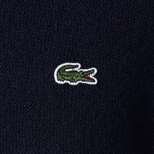 Lacoste Knitwear-Women'S High Neck Wool Sweater