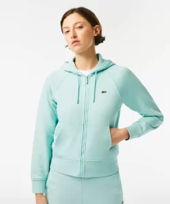 Lacoste Sweatshirts-Women'S Hooded Organic Fleece Zipped Jogger Sweatshirt